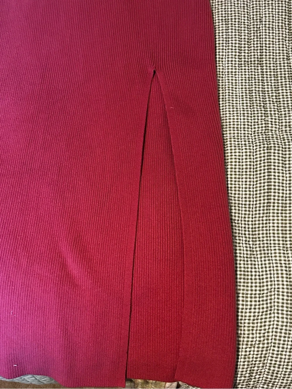 Abercrombie & Fitch Asymmetric Knit Maxi Dress